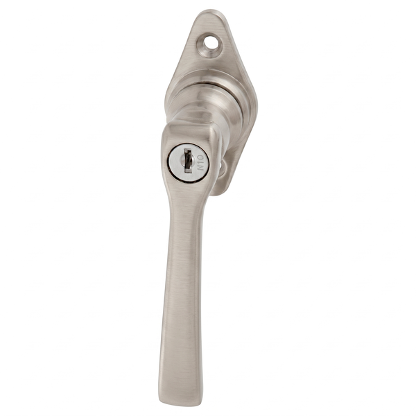 Jugendstil Halbolive aus Messing - schlanke Form - silber