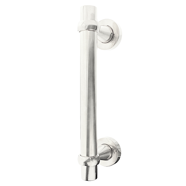Stoßgriff N5191 Messing vernickelt hochglanz poliert 250 mm - Ventano Beschläge