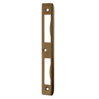Winkelschließblech für Zimmertüren- links/rechts Messing antik 170x20x8 mm