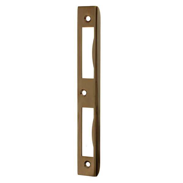 Ventano Schiließblech Innentüren Messing antik 170×20×8 mm A7851
