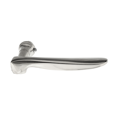 Messing Türklinke vernickelt, hochglanz poliert ergonomische Form silber
