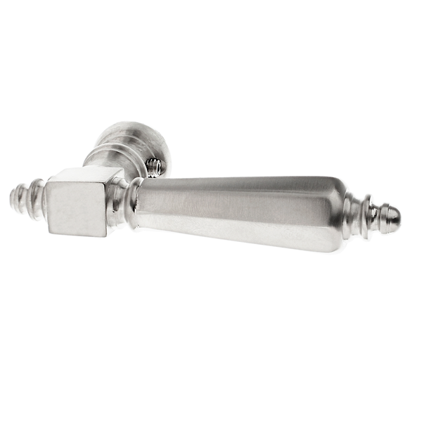 T&uuml;rklinke aus Messing, Alpenl&auml;ndisch - konische Form | silber