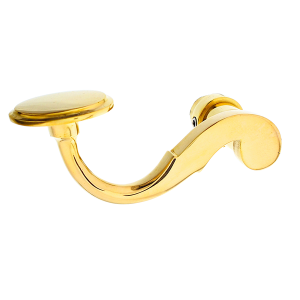 T&uuml;rdr&uuml;cker poliert aus Messing gold ergonomische Form