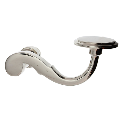 T&uuml;rdr&uuml;cker aus Messing Jugendstil ergonomische Form silber gl&auml;nzend