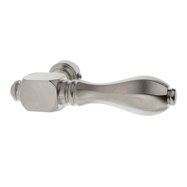 Alpenl&auml;ndischer T&uuml;rgriff aus Messing - typische Form - silber