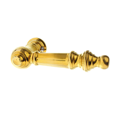 T&uuml;rklinke gold aus Messing poliert geometrische Form