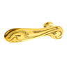 Jugendstil T&uuml;rdr&uuml;cker aus Messing verziertes Muster gold