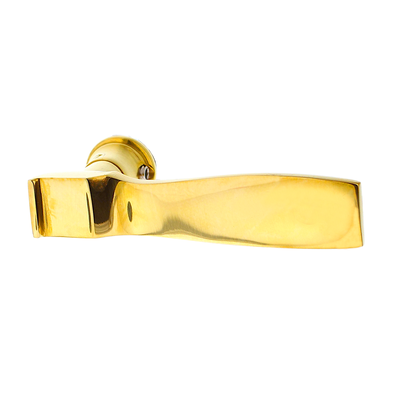 T&uuml;rdr&uuml;cker aus Messing poliert gold schlichtes Design