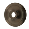 T&uuml;rdr&uuml;ckerrosette aus Messing zeitloses Design braun