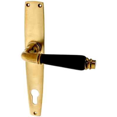 Türbeschlag Jugendstil aus Messing | konische Form, matt gold