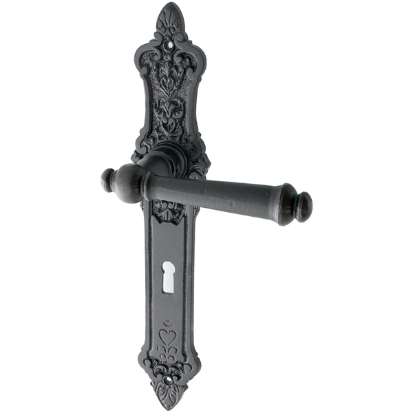 Zimmertürbeschlag aus Gusseisen - Gründerzeit - ergonomische Form