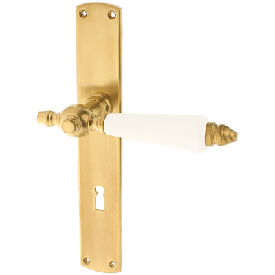 Türbeschlag aus Messing schlichtes Design matt gold