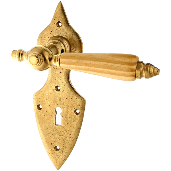 Türbeschlag Biedermeier - patiniert | verziertes Muster