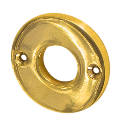Dr&uuml;ckerlochrosette Messing elegantes Design mittelgro&szlig;