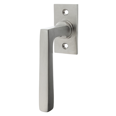 Klassischer Fenstergriff, Halbolive Messing vernickelt matt - Modell 