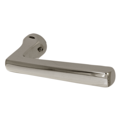 Bauhaus Stil T&uuml;rdr&uuml;cker aus Messing typische Form silber